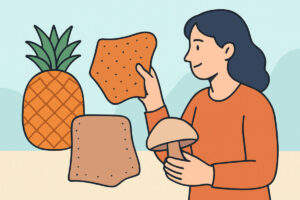 Kasviperäinen nahkavaihtoehto – ananas ja sieni